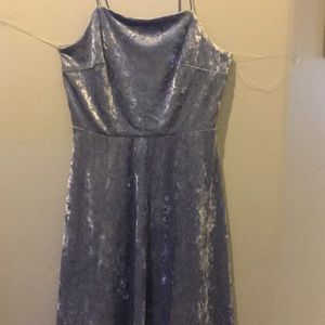 Never worn before purple velvet dress.
